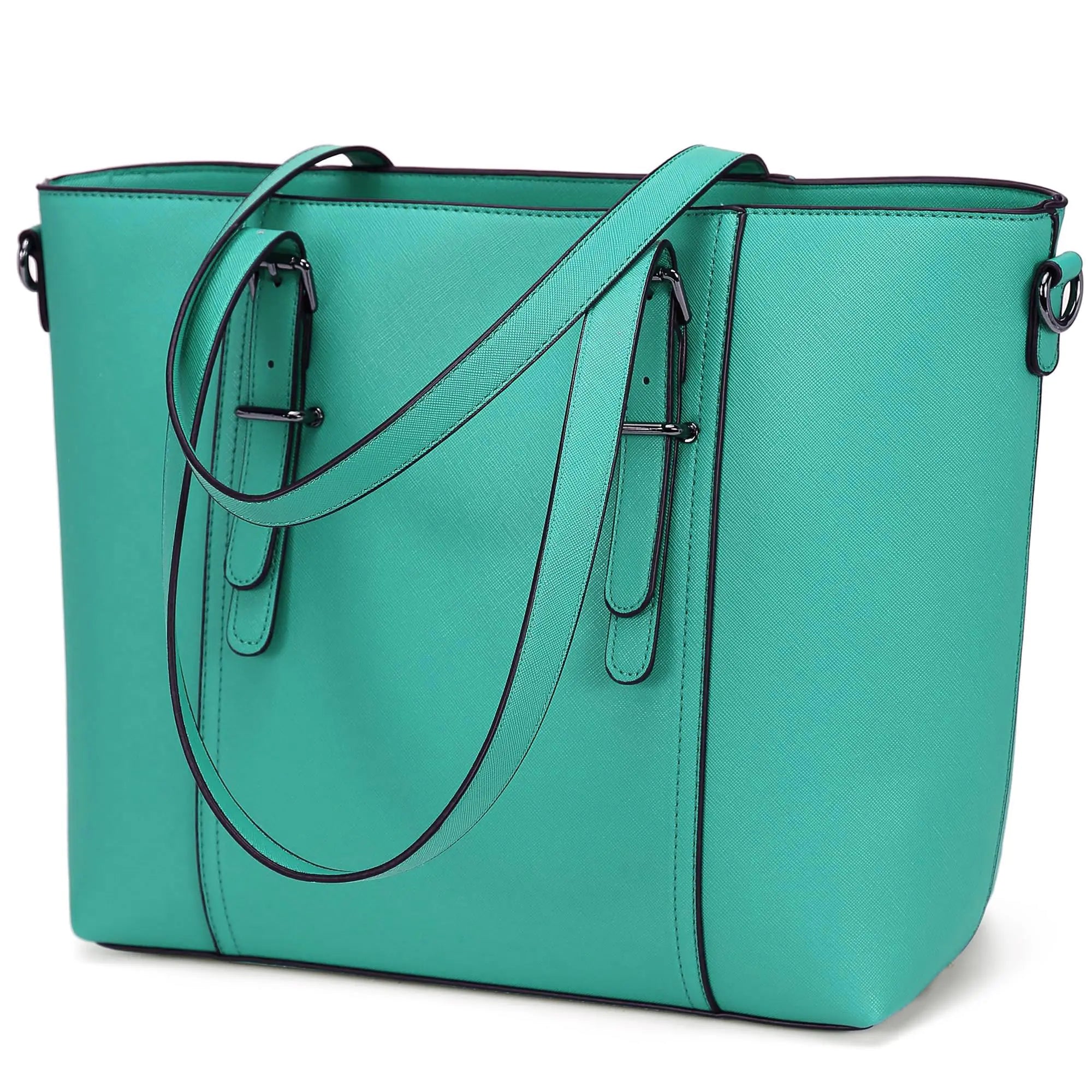 Women Handbags Tote Shoulder Bag Top Handle Satchel Bags for Ladies (Turquoise)