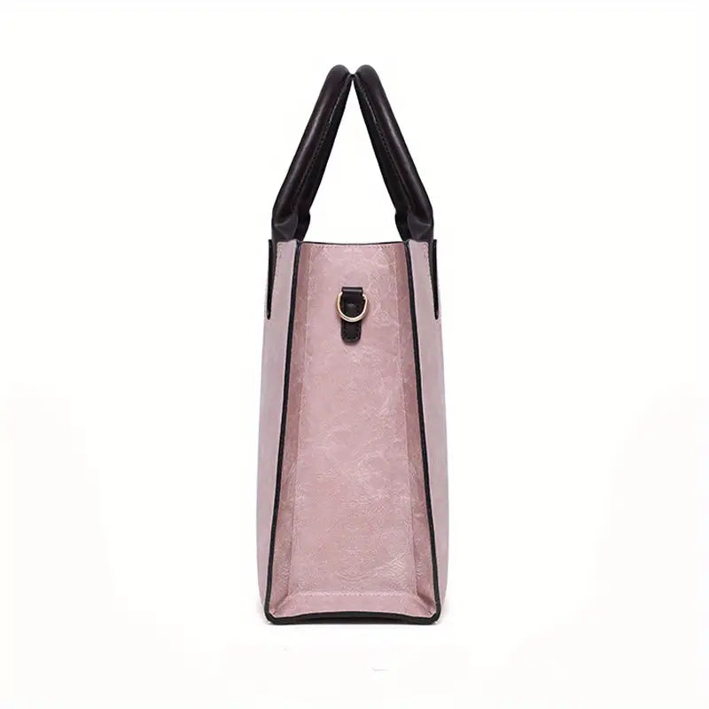 Classic Tote Bag Set - Solid Color All-Match Handbags